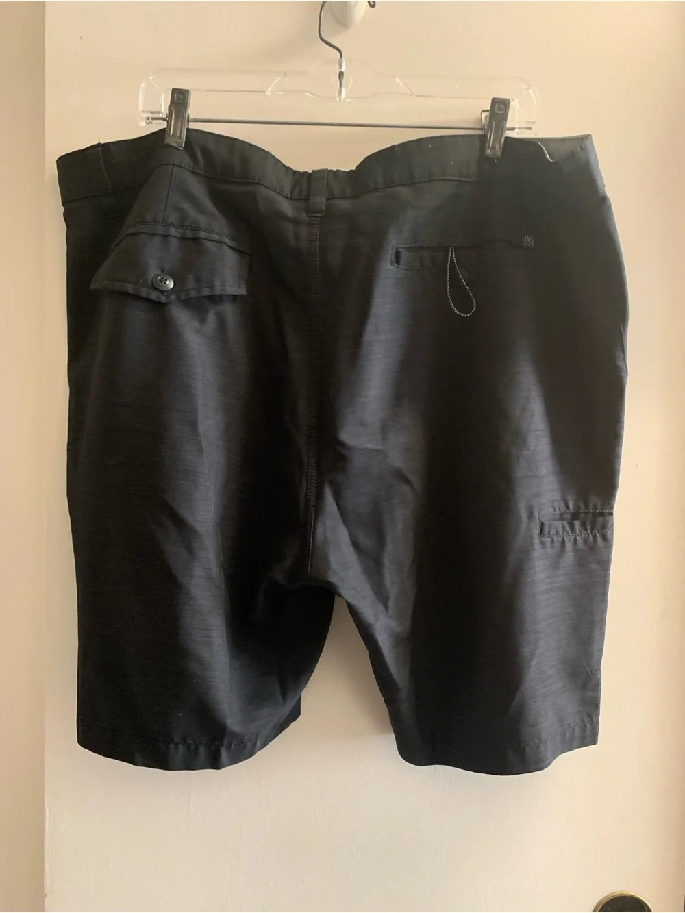 burnside Black Flat-Front Men's Shorts